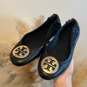 Tory Burch Womens Minnie Travel Ballet Flat Size 8